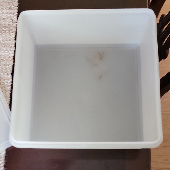 Square White Storage Container - Picture 3 of 4